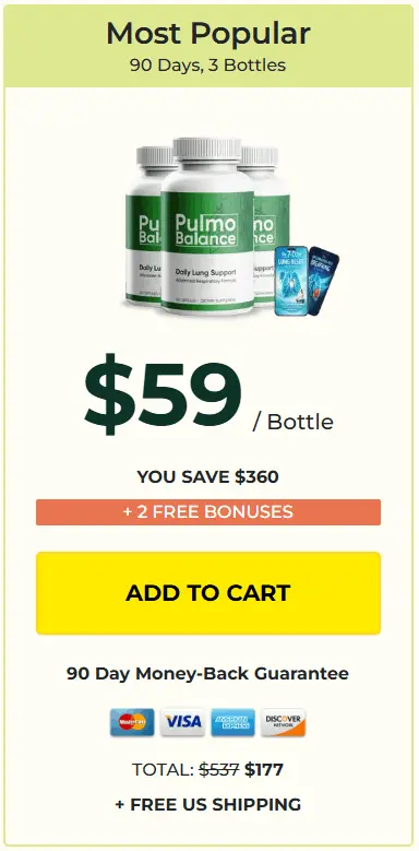 PulmoBalance 3 bottle
